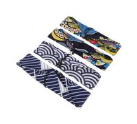 PEPLAYTAL 4pcs Portable Japanese Style Utensil Pouch Reusable Cotton Linen Chopstick Holder Bag with Drawstring for Students and Travelers Lightweight Straw Storage Case for Organized