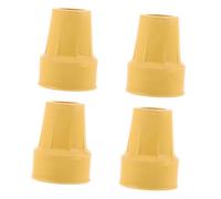 PEPLAYTAL 4Pcs Rubber Cane Tips Non Slip Walking Stick Foot Pads Lightweight Crutch Protectors for Trekking Poles Hiking Stability and Balance Aid
