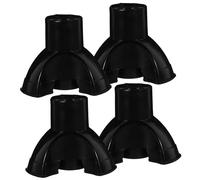 PEPLAYTAL 4pcs Skid Cane Replacement Tips for Walking Sticks Trekking Pole Foot Covers Wear Resistant Crutch Ferrules for Stability and Ground Protection