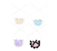PEPLAYTAL 4pcs Small Pet Bandana Soft Breathable Dog Drool Scarf Cat Neck Scarf Rabbit Bib Parrot Hamster Neck Accessory for Daily Wear Party Wedding