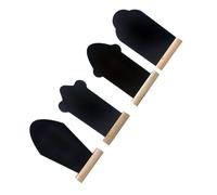 PEPLAYTAL 4pcs Wooden Mini Blackboards Double-Sided Tombstone Style Writing Boards for Easter School Note Board Decorations Craft