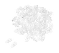 PEPLAYTAL 50 Pair Soft Medical-Grade Silicone Nose Pads for Eyeglasses Anti-Slip Cushions with Skin-Soothing Design Replacement Nose Pad Accessories for Glasses Reusable and