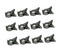 PEPLAYTAL 50pcs Plastic Orchid Clips Garden Plant Support Clips for Vines and Flowers Environmental-Friendly Odorless Suitable for Tomato Props and Seedlings Green and Brown Mixed Colors
