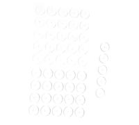 PEPLAYTAL 50pcs Silicone Earring Backs Comfortable Earring Lifters for Heavy Pads to Prevent Discomfort and Scarring for and Hypoallergenic Design
