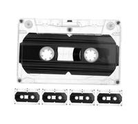 PEPLAYTAL 5pcs Blank Audio Cassette Recording Cassette Tapes Tapes Blank for Playback Recordable Music for Speech Plastic