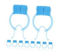 PEPLAYTAL 5pcs Blue Fixed Pinch Nose Clips for Snoring and Nosebleed Stoppers Nasal Protectors for Lung Capacity Improvement and Swimming Breath Training Suitable for All Ages