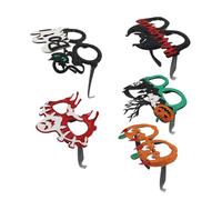 PEPLAYTAL 5pcs Halloween Decorative Glasses Party Photo Props Halloween Photography Props Eyeglasses Photo Novelty Glasses Party Eyeglasses Decors Funny Glitter Cloth