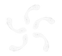 PEPLAYTAL 5pcs Silicone Glasses Nose Pads Non-slip Replaceable Nose Support for Eyeglasses Adult Comfortable Transparent Cushion Pads