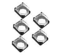 PEPLAYTAL 5pcs Transparent Push Button Switch Covers Protective Caps Power Switch Guard for Washing Machine Dishwasher Safety Lock Preventing Accidental Pressing