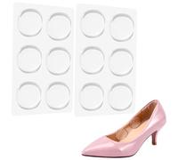 PEPLAYTAL 6 Pairs of PU Anti-Slip Heel Pads for Women Massage Stickers to Prevent Abrasion Invisible Foot Stickers for High Heels Comfortable and Protective Foot Care