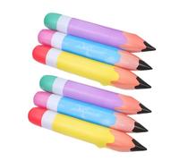 PEPLAYTAL 6pcs Giant Inflatable Pencil Balloons Bright PVC Back to School Decorations for Classroom Graduation Party Supplies with Portable Colorful Design to Enhance Learning and Festive