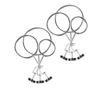 PEPLAYTAL 6pcs Laboratory Stand Clamps Beaker Clip and Test Tube Clamp Rings Corrosion Resistant Iron Support for Chemistry Physics Lab Work Educational Research Use