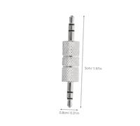 PEPLAYTAL 6pcs Male to Male Audio Adapter Connector Metal Extension Cable for Clear Sound Transmission Car Audio Mixer Conversion