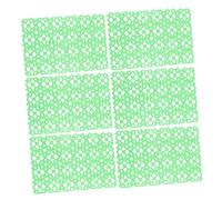 PEPLAYTAL 6pcs Pet Flooring Cage Floor Mat Rabbit Cage Mat Hamster Foot Pads Bunny Non-slip Design Easy Clean Random Color