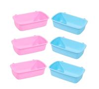 PEPLAYTAL 6pcs Small Pets Feeding Bowls Reusable Hanging Water Dish Food Container for Chinchillas Hamsters and Small Animals for Cage Use Design