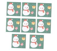 PEPLAYTAL 8pcs Cartoon Self-adhesive Memo Notes Portable Reusable Pads for Office School Home Cute Random Styles Easy to Stick and Remove