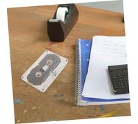 PEPLAYTAL 8pcs Clear Blank Cassette Tapes with Transparent Cases for Audio Recording DIY Retro Voice and Music Messages Portable High-fidelity Tape for Teaching Party Favors and Speech