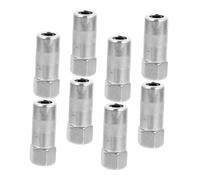 PEPLAYTAL 8pcs Metal Grease Nozzle Flat Tip Coupler for Precision Application Grease Gun Adapter Fittings Compatible with Various Tools Efficient Even Spray for Automotive and Industrial Use