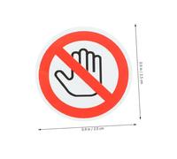 PEPLAYTAL 8pcs Self-Adhesive Do Not Touch Warning Stickers Safety Labels for Industrial Machinery Office Use Accident Prevention Sign Decals