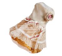 PEPLAYTAL Adorable Rose Dog Skirt Comfortable Pet Formal Outfit for Parties Soft and Durable Material Lightweight and Cats to Stand Events