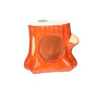 PEPLAYTAL Adorable Small Pet Shelter Tree Trunk Hideout Hamster Cave for Chinchilla Guinea Pig with Smooth Craftsmanship Comfortable Habitat for Tiny Animals