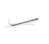 PEPLAYTAL Aluminum Alloy Slide Ticket Rack Self Adhesive Restaurant Receipt Holder for Kitchen Order Organization Wear Resistant Ticket Slide Holder for Busy Catering Environments