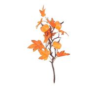 PEPLAYTAL Artificial Pumpkin and Maple Leaf Branches Fall Decoration for Thanksgiving Realistic Harvest Floral Stems for DIY Wreaths Garlands and Home Party Accents