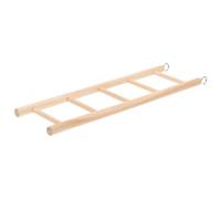 PEPLAYTAL Bite Resistant Wooden Parrot Ladder for Small and Medium Birds Bird Climbing Ladder with Hooks for Cage Hanging Promotes Exercise and Balance for Budgies Parakeets Hamsters and