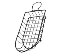 PEPLAYTAL Black Iron Boat-shaped Fries Basket for Serving French Fries and Snacks Kitchen Tool for Home and Restaurant Use Open Design for Easy Viewing and Stylish Food Presentation