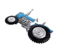 PEPLAYTAL Blue Metal Tractor Pendant Wall Hanging Iron Craft Home Decor for Garden Office Patio Courtyard Balcony Detailed Wall Tractor Ornament to Enhance Living Space with Vibrant Rustic