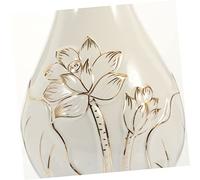 PEPLAYTAL Ceramic Temple Offering Vase for Floral Arrangement Home Decor Design Decorative Flower Container for Fresh and Faux Flowers Office Table Display