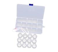 PEPLAYTAL Compact Case for Storage Box Tweezer Bottle Left Right Labeled for Easy Id Material Random Color