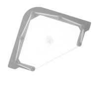 PEPLAYTAL Corner Sink Trash Bag Rack with Mesh Food Waste Pouch Holder Triangular Space Saving Kitchen Sink Strainer Basket Adhesive Mount Filter for Hair and Residue Drainage