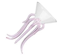 PEPLAYTAL Creative Octopus Cocktail Glass Unique High Borosilicate Glass Jellyfish Design Beverage Cups for Home Bar Parties Weddings Cute Stylish Drinkware for Cocktails and Wine