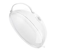 PEPLAYTAL Creative White Food Cover with Air Vents PP Material Bowl and Dish Protector for Home Kitchen Food Preservation and Fly Prevention