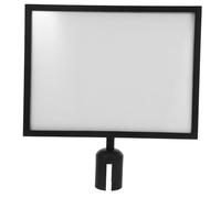 PEPLAYTAL Crowd Control Stanchion Sign Holder with Retractable Belt Cutouts Vertical Portrait Frame for Queue Management Scratch-Resistant Barrier Poster Stand Suitable for Airports Offices