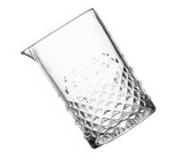 PEPLAYTAL Crystal Cocktail Mixing Glass with Thickened Base Eagle Beak Pour Spout Stirring Glass for Professional Bar and Home Use Smooth Rim for Stable Drink Mixing