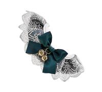 PEPLAYTAL Decorative Adjustable Pet Collar Lace and Bell Suitable for Dogs and Cats for Daily Wear and Photos Random Lace Neck