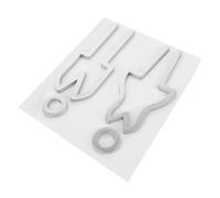 PEPLAYTAL Decorative Metal Toilet Sign Restroom Guiding Plaque Silver Hollow Design for Home Office Hotel Restaurant Bathroom Door Use