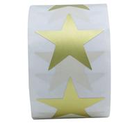 PEPLAYTAL Delicate Reward Stickers Golden Five Pointed Star Self Adhesive Decorative Stickers for Kindergarten Classroom Rewards and Motivational Use