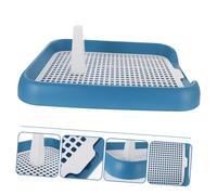 PEPLAYTAL Dog Indoor Potty for Pets with Buckle Handle Mesh Training Tray for Puppies and Small to Dogs Lightweight and Space-saving Toilet for Housebreaking