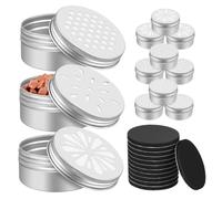 PEPLAYTAL Dog Training Scent Tins with Honeycomb Leaf and Juice Designs Metal Containers for Dog Agility and Nose Work Training Includes Magnetic Dots for Easy Placement and Long Term Use