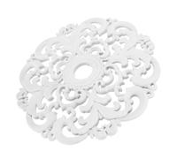 PEPLAYTAL Elegant European Style Decorative Ceiling Medallion with Intricate Openwork for Light Fixtures and Fans Easy to Install White Ceiling Decor Accent for Home and Commercial Spaces