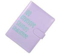 PEPLAYTAL Envelope Cash Savings Challenge Binder Loose Leaf Budget Planner for Couples with Card Sleeves and Day Cash Envelope Portable Money Organizer for Monthly and Weekly Expense