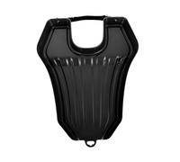 PEPLAYTAL Ergonomic Portable Shampoo Basin Tray with Neck Support Lightweight Hair Washing Tool for Bedridden Seniors and Home Use Carry Black Plastic Hair Sink