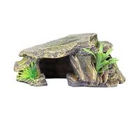 PEPLAYTAL Fish Tank Habitat Decor Turtle Cave Aquarium Props Resin Craft Safe for Fresh Salt Water