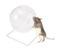 PEPLAYTAL Four in One Transparent Hamster Running Ball with Bracket Multifunctional Exercise for Small Pets Encourages Healthy Activity Interactive Play for Hamsters Gerbils Mice