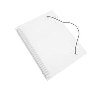 PEPLAYTAL Frosted Translucent Loose Leaf Binder Cover Shell Wear-Resistant Journal Protector for Planner Pages Lightweight Portable Handbook Case for School and Office Use