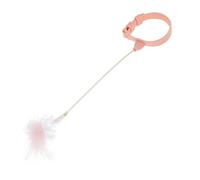 PEPLAYTAL Funny Cat Teaser Wand for Interactive Play Includes Collar Great for Indoor Cats and Kittens Engaging Exercise Tool to Reduce Loneliness and Enhance Joy
