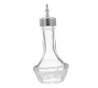PEPLAYTAL Glass Bitters Bottle with Silver Cap Cocktail Mixer for Home Bar Party Restaurant Use Household Bitter Container for Precise Cocktail Making